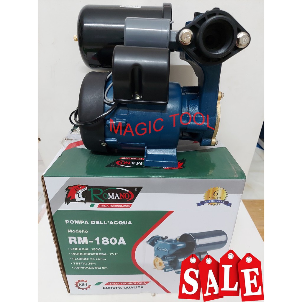 Máy bơm tăng áp tự động Romano 180W