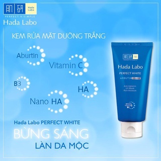Sửa rửa mặt Hada Labo Cleanser 80g dưỡng ẩm sáng da cải thiện dấu hiệu lão hóa