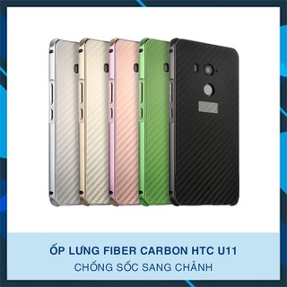 Ôp giả kim loại vân carbon HTC U11