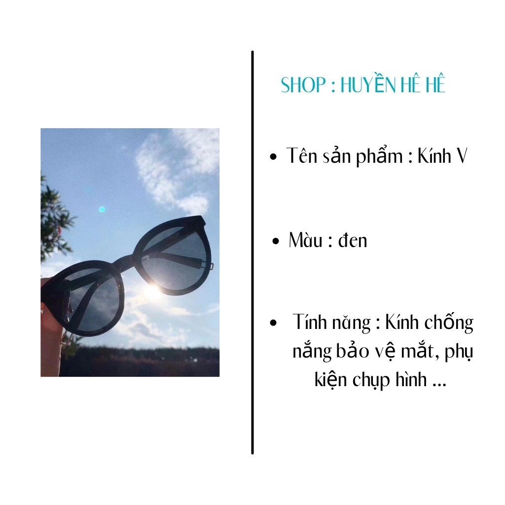 [ Bán sỉ ] Kính mắt thời trang V Monster , kính dâm nam nữ chống nắng , phụ kiện sống ảo | BigBuy360 - bigbuy360.vn