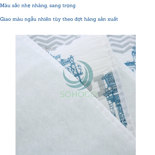 Áo bọc/ áo trùm bàn ủi đồ size lớn 140x50cm, chất liệu cotton có lót mút- GIAO MẪU NGẪU NHIÊN
