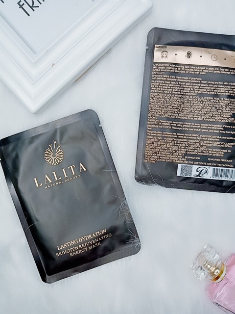 [Công ty trợ giá] Mặt nạ năng lượng đen than hoạt tính thải độc,cấp ẩm sáng da, chống lão hóa Lalita (1 miếng) | BigBuy360 - bigbuy360.vn