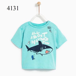 Áo thun cotton bé trai