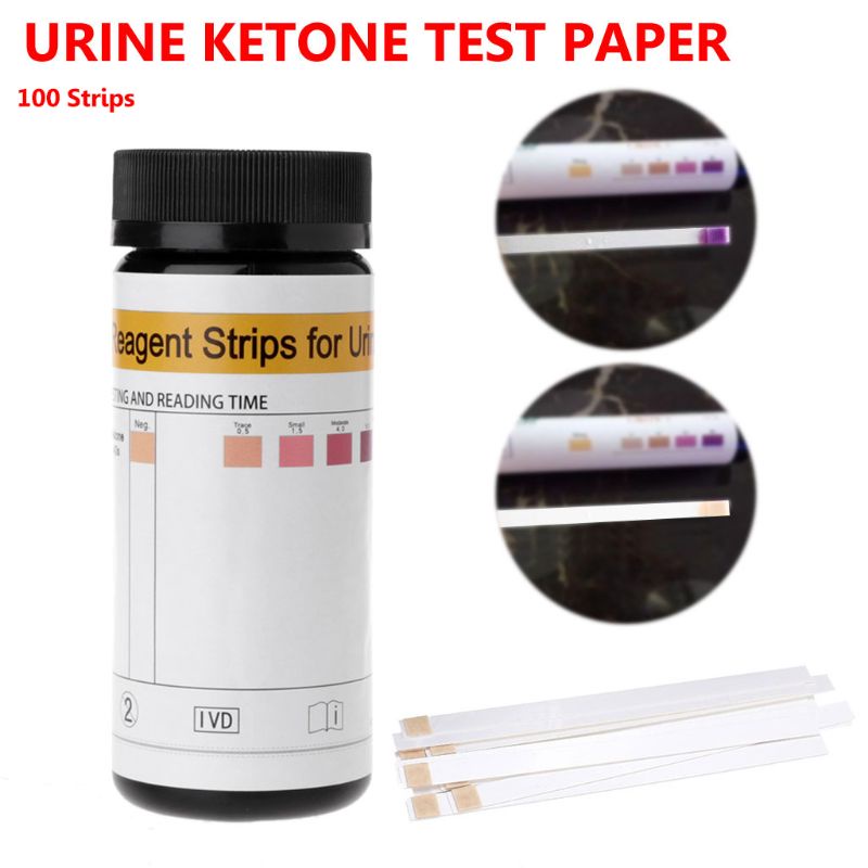 Bộ 100 Que Thử Ketosis Dùng Thử Nghiệm Hàng Ngày Và Giám Sát Ketosis