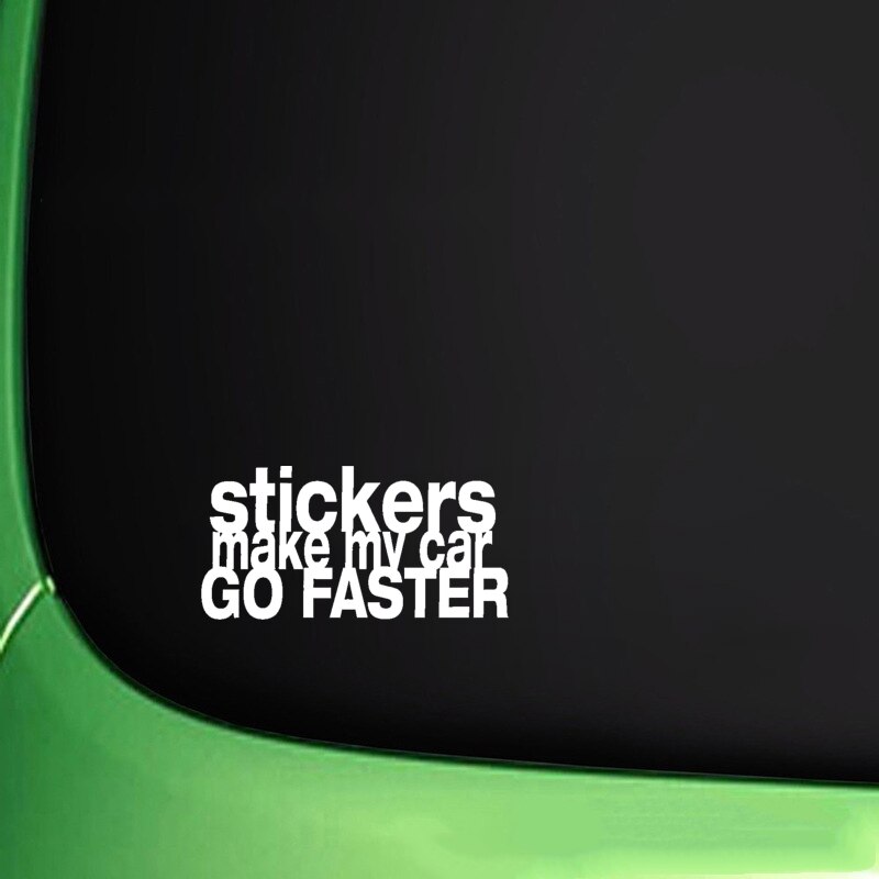 FASTER Decal Dán Trang Trí Cửa Sổ Xe Hơi Hình Chữ Make My Car 14.5cmx7.2cm