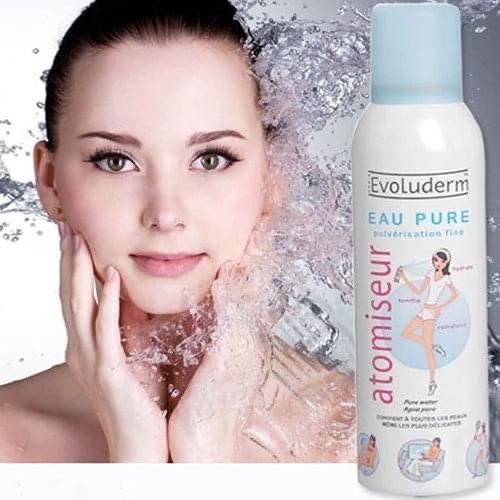 Xịt Khoáng  Evoluderm Pháp 150ml/400ml,Cấp Nước Làm Dịu Da,  Xịt khoáng Evoluderm Chính Hãng