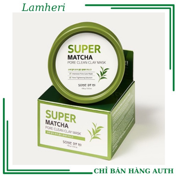 Mặt Nạ Đất Sét Trà Xanh SOME BY MI Super Matcha Làm Sạch Lỗ Chân Lông 100g
