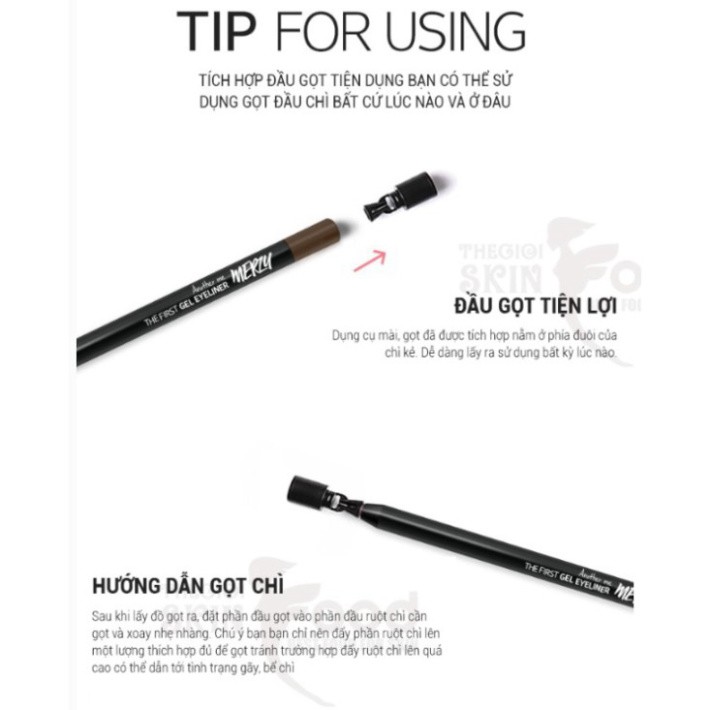 Chì Kẻ Mắt Lâu Trôi Merzy Another Me The First Gel Eyeliner 0.5g A143