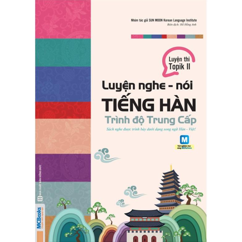 Sách - Luyện Nghe Nói Tiếng Hàn -  trình độ Trung cấp