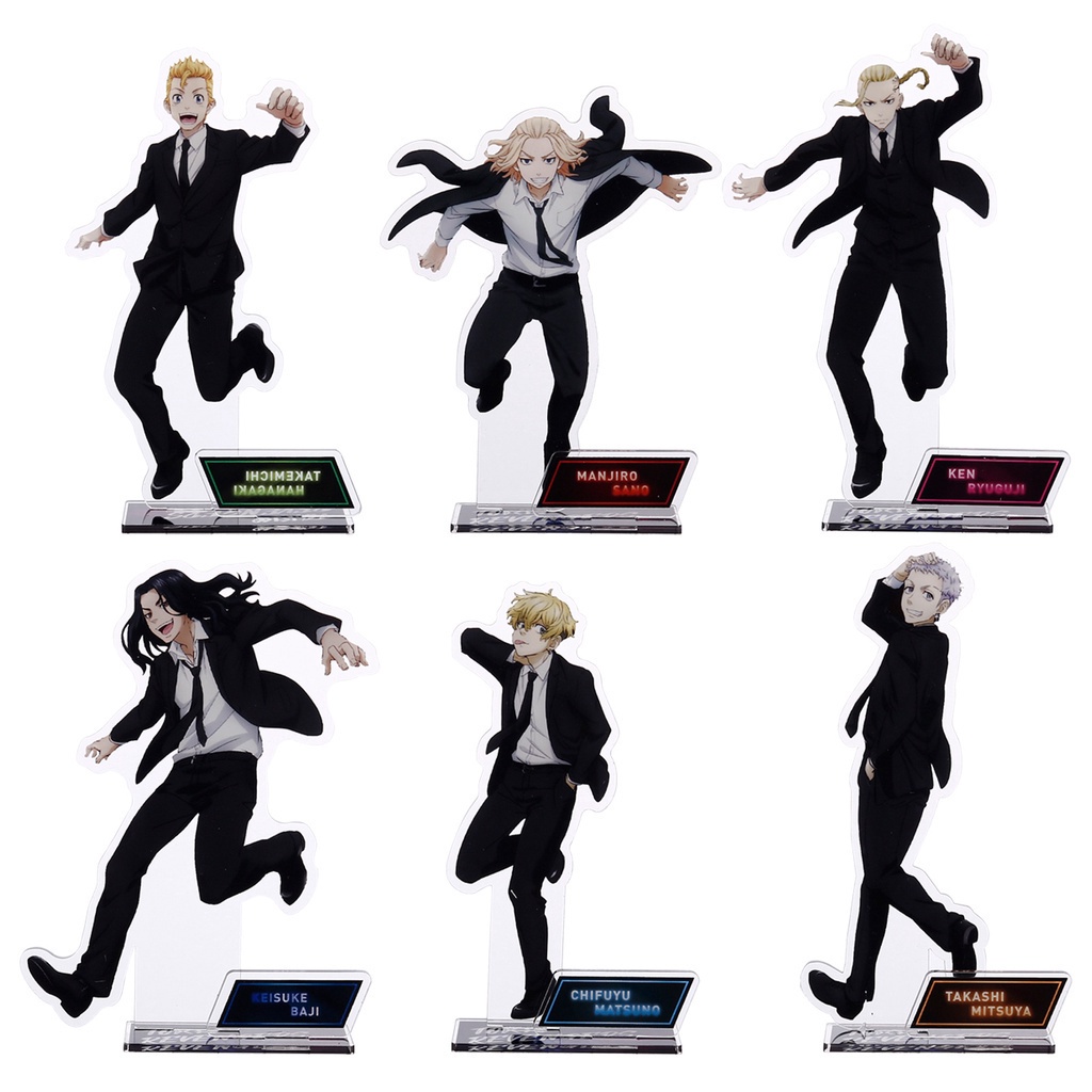 Mô hình nhân vật hoạt hình anime Tokyo Revengers bằng acrylic có đế dùng để trang trí trên bàn