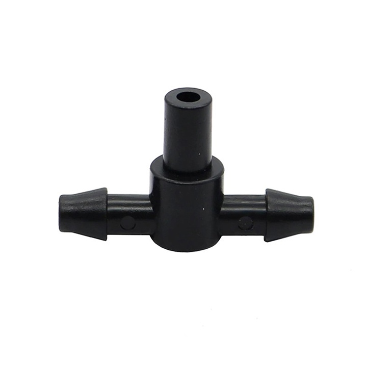Bịch 100 cái - Tê Nối ống 6mm - 8mm gắn đầu béc phun sương, Loại 1 đầu trơn 2 đầu ngạnh