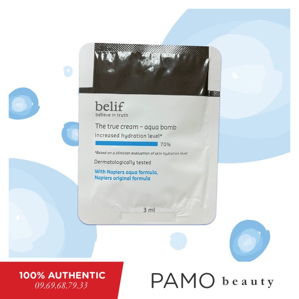 Kem dưỡng da dạng gel Belif The True Cream Aqua Bomb 3ml | BigBuy360 - bigbuy360.vn