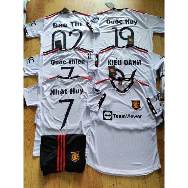 Bộ áo đấu clb MU trắng 2023 sân khách