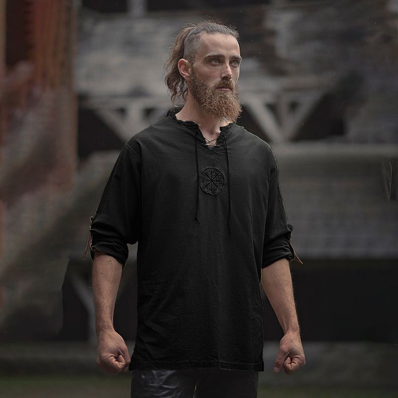 Áo Thun Hóa Trang Phong Cách Viking Cổ Điển Cho Nam
