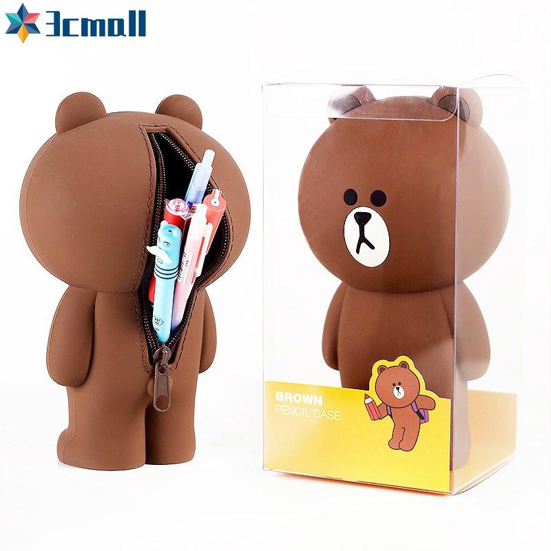 🏅Hộp bút hình chú gấu Brown của Line Friend