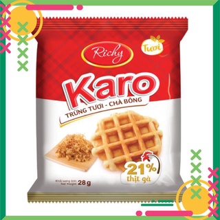 Lẻ 1 chiếc bánh tươi trứng chà bông Karo Richy 4.666k/chiếc