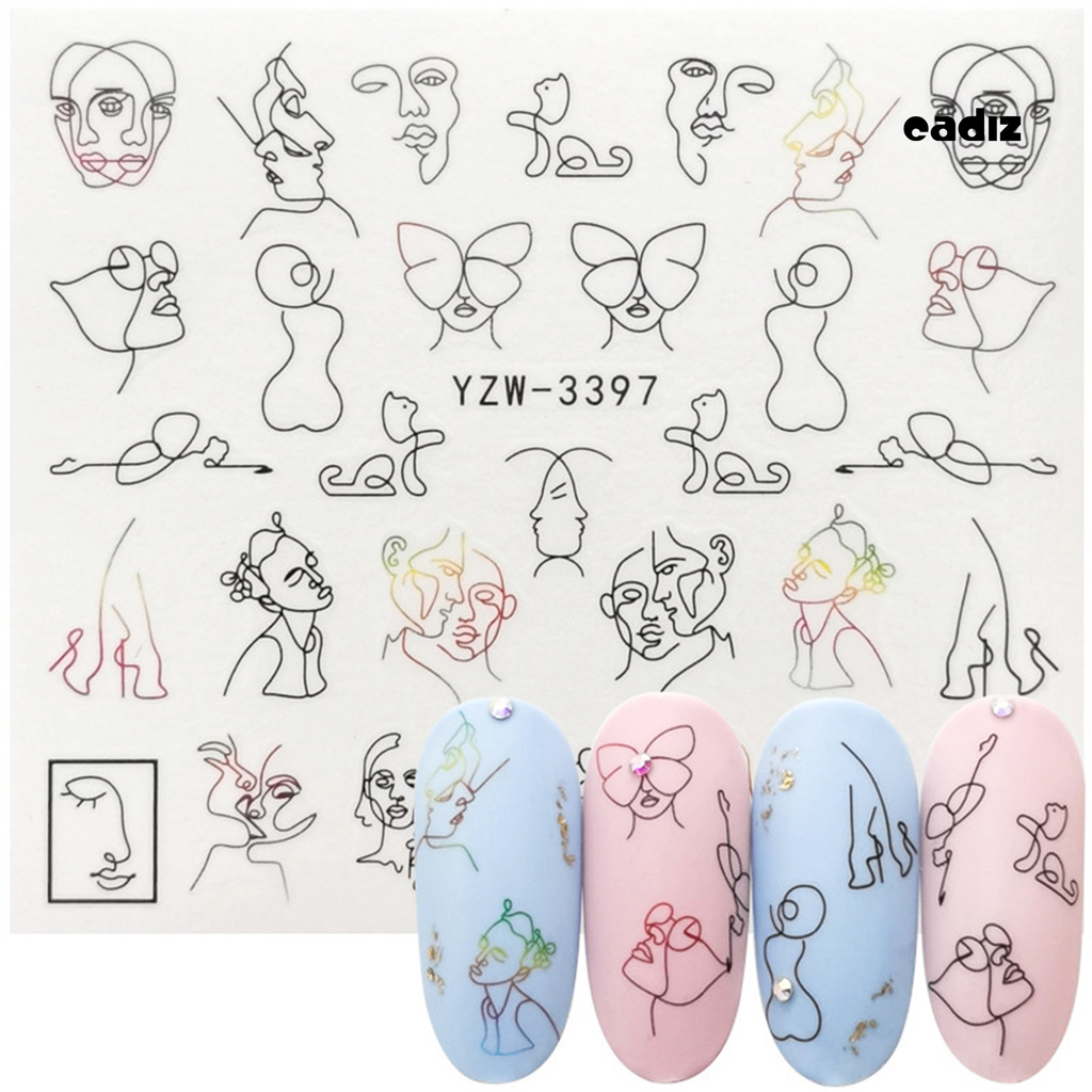 [Hàng mới về] Miếng Dán Trang Trí Móng Tay Nghệ Thuật Độc Đáo