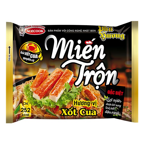 (bao bì mới) Miến Trộn Phú Hương Vị Xốt Cua (60g) - date mới