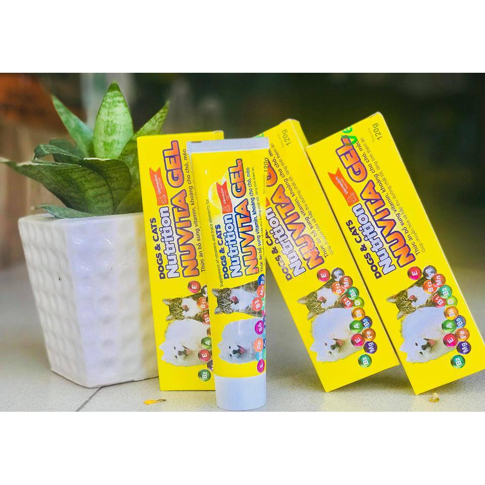 Nuvita gel - Thức ăn bổ sung vitamins, khoáng cho chó mèo