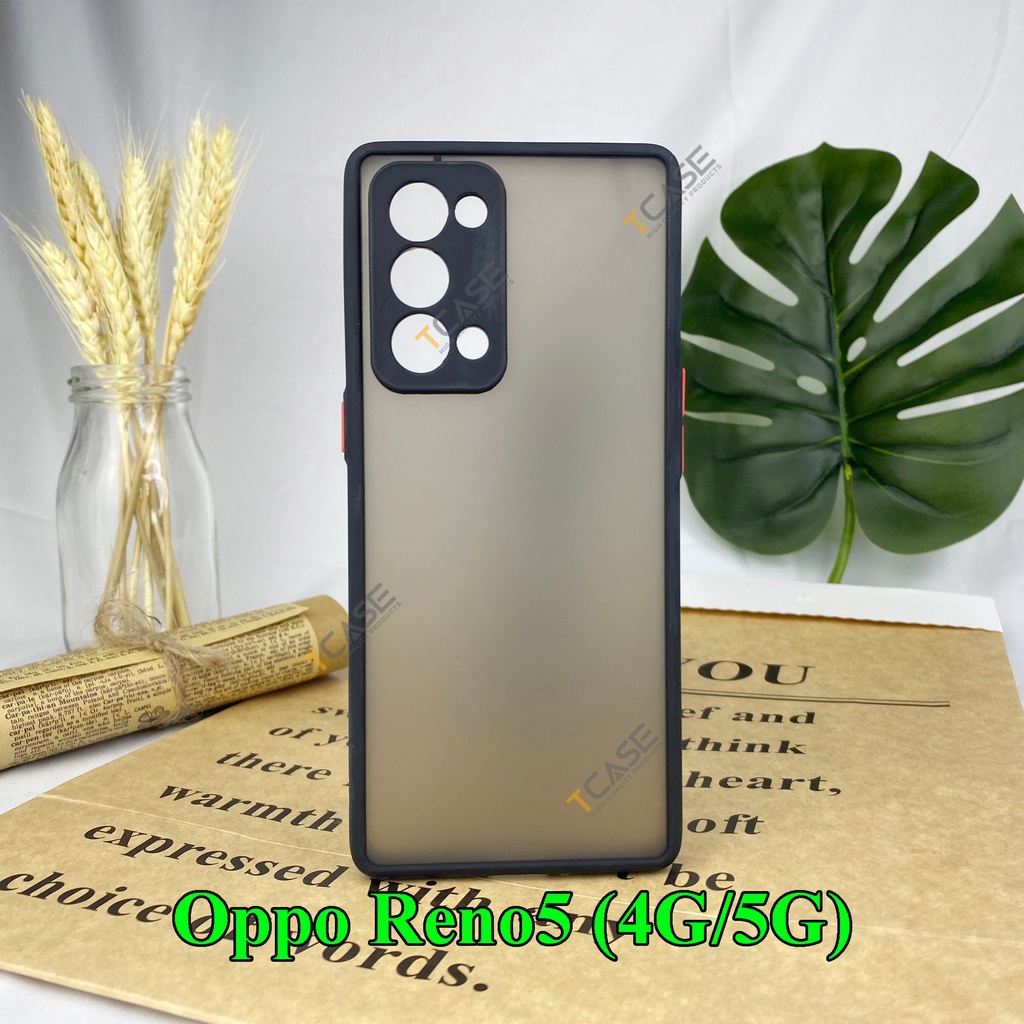 Ốp lưng Oppo Reno8 pro 5G, Reno8 Z, Reno5, Reno6 Pro, Reno7 4G, Reno7 5G, 7 Pro, 7 Z lưng nhám chống sốc bảo vệ camer