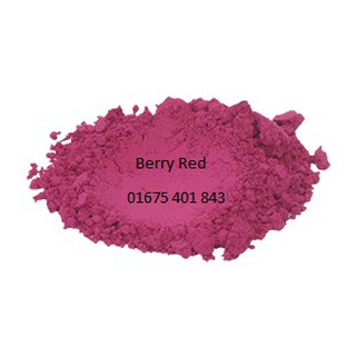 Màu khoáng làm son Berry red (hồng tím)