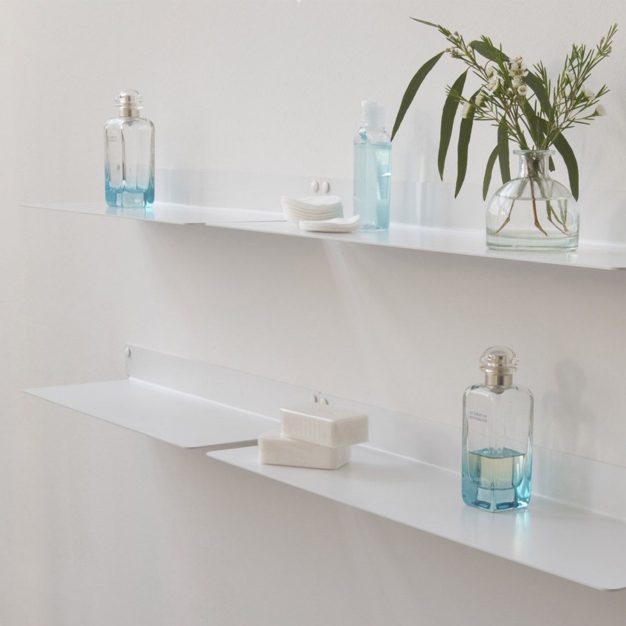 Kệ nhà tắm treo tường SMLIFE 4515 (set 4) - Kệ treo tường bằng thép dày 1,6mm, sơn tĩnh điện màu Trắng/ Đen hiện đại | BigBuy360 - bigbuy360.vn