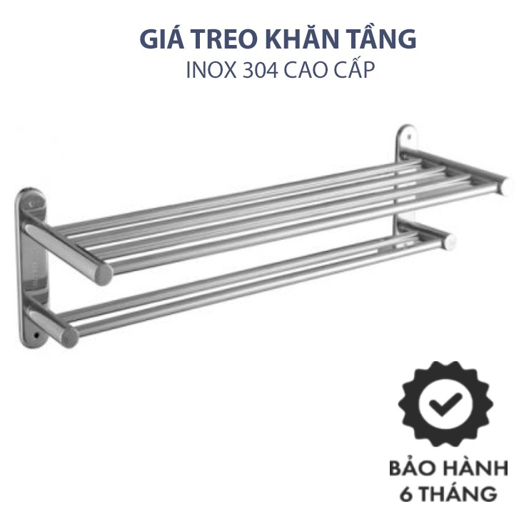 [HÀNG CAO CẤP] Giá treo khăn nhà tắm inox 304 chắc chắn hàng loại 1 - Bảo hành 6 tháng