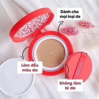 Phấn nước Cushion Missha đỏ M Magic Cushion Silver