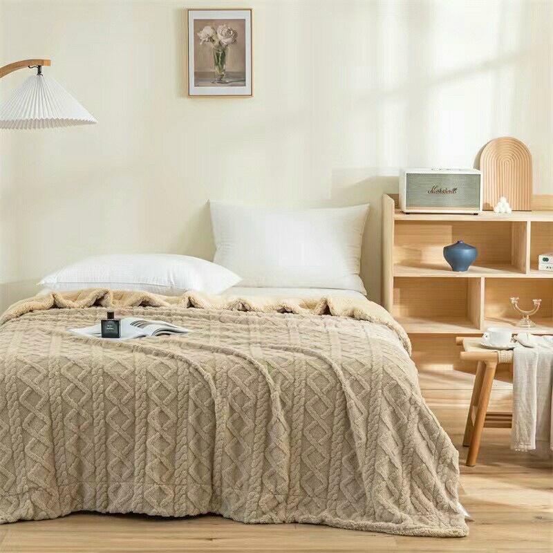 Chăn cừu thừng mềm mịn ấm áp kt 2mx2m3,mền cừu thừng mềm mịn