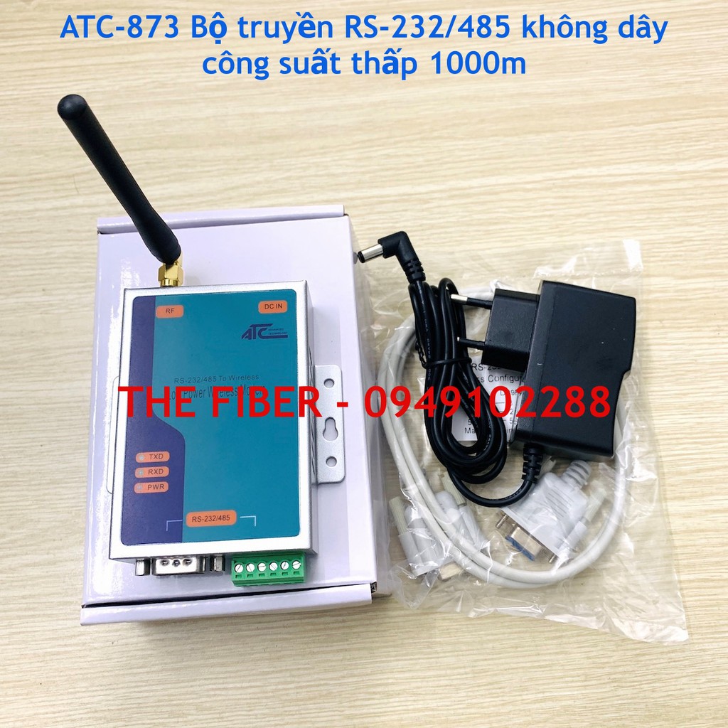 ATC-873 Bộ truyền RS-232/485 không dây công suất thấp (1000m) - Giá đã bao gồm VAT - Hãng ATC