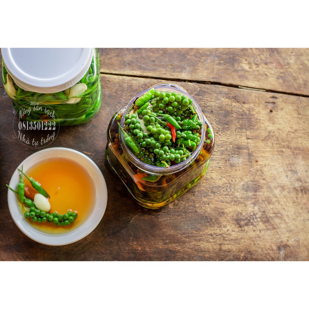 [ Đặc Sản Tây Nguyên ] Tiêu Xanh Ớt xiêm rừng Tỏi Ngâm Mắm Nhĩ Loại Ngon 1kg | BigBuy360 - bigbuy360.vn