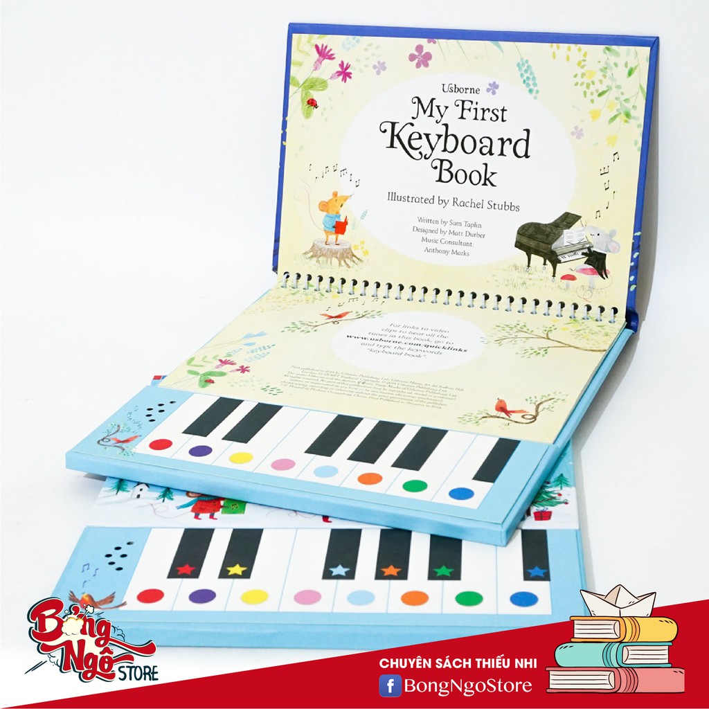 [Sách Âm Thanh Cho Bé] My First Keyboard Book Usborne