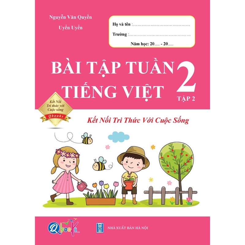 Sách - Trọn Bộ Bài Tập Tuần, Đề Kiểm Tra Toán và Tiếng Việt Lớp 2 - Kết Nối - Cả năm học (8 quyển)