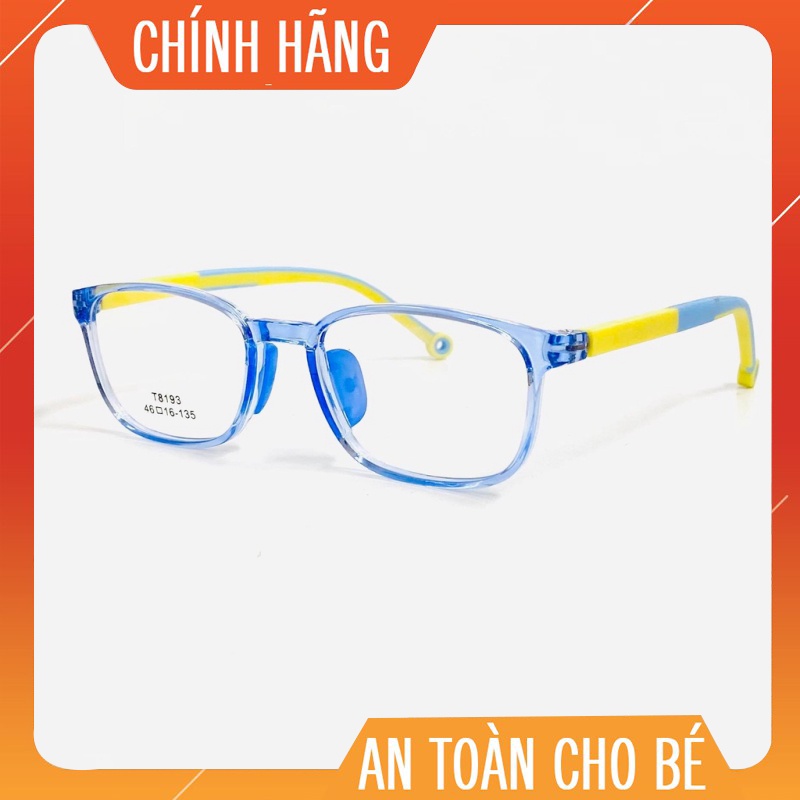 Gọng kính cận trẻ em nhựa dẻo Hàn quốc T8193, tặng hộp + khăn lau