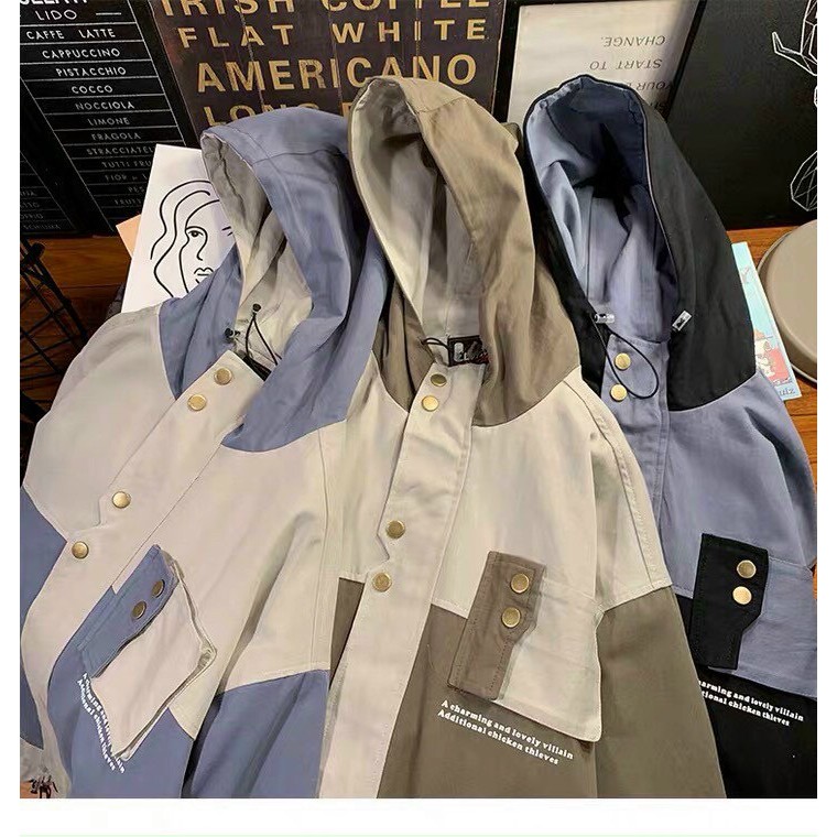 ÁO KHOÁC KAKI Form Rộng XL Túi Hộp Ngang CAO CẤP 123SHOP | BigBuy360 - bigbuy360.vn