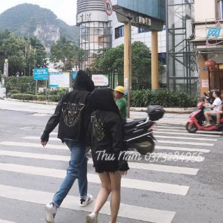 Áo khoác kaki lưng đầu sói