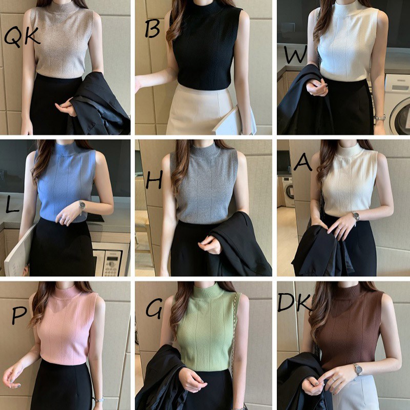 Áo Len Cổ Lọ Không Tay Thời Trang Dành Cho Nữ | BigBuy360 - bigbuy360.vn