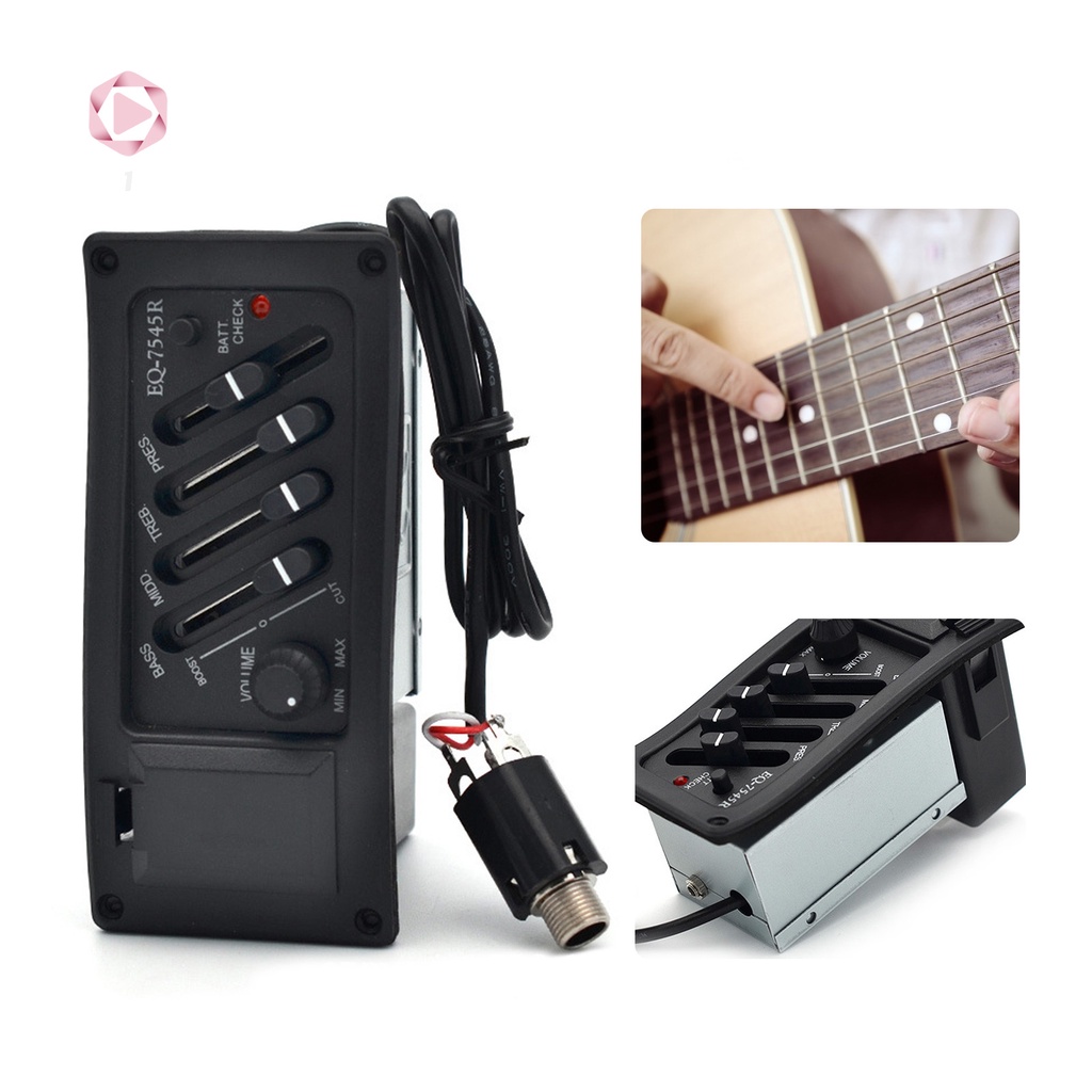 Bộ Cân Bằng 4 Băng Tần Độ Nhạy Cao Chuyên Dụng Cho Đàn Guitar Acoustic