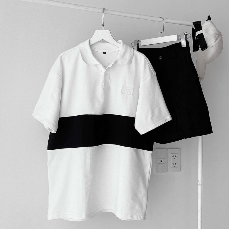 [Sẵn] Áo Thun Polo Sọc Tag WZS Form Unisex 2t.clothes