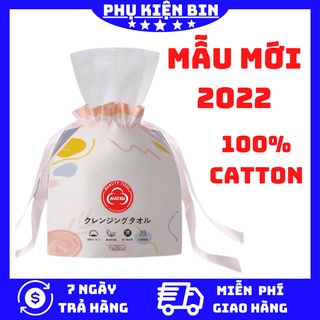 Khăn Lau Mặt Dùng 1 Lần Cotton Cao Cấp Hatsu - Khăn Tẩy Trang Siêu Sạch