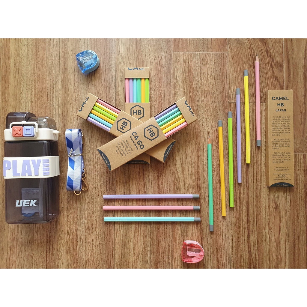Hộp 6 cây bút chì Camel HB Nhật Bản - Made in Japan