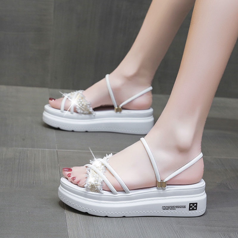 Giày Sandal Đế Dày Phong Cách Thời Trang Roman Dành Cho Nữ