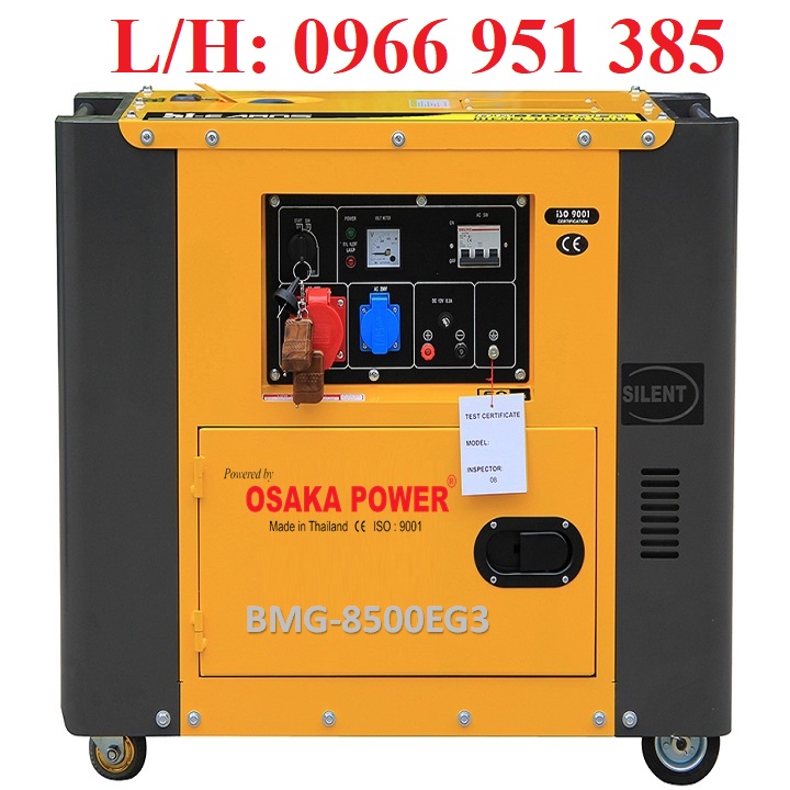 Máy Phát Điện Chạy Dầu Osaka Power 7.5KVA BMG-8500EG3