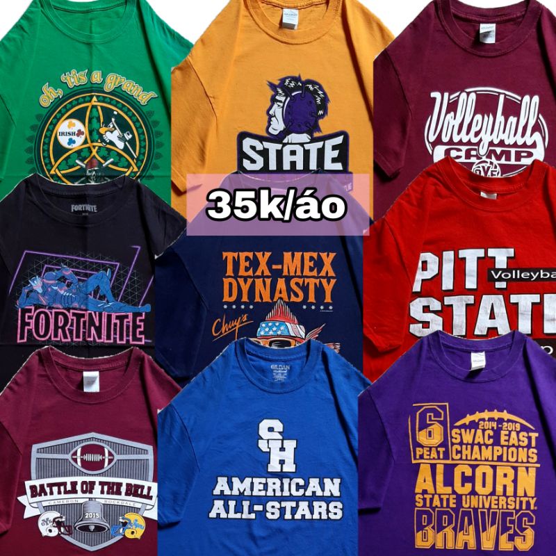 Áo thun mỹ 2hand secondhand [ĐƯỢC LỰA MẪU]