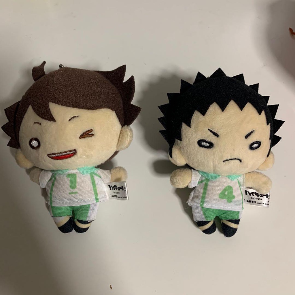 [T-ARTS] Móc chìa khóa bông Haikyuu Nitotan Plush Doll Toru Oikawa Aoba Johsai ver đồ đấu chính hãng Nhật Bản