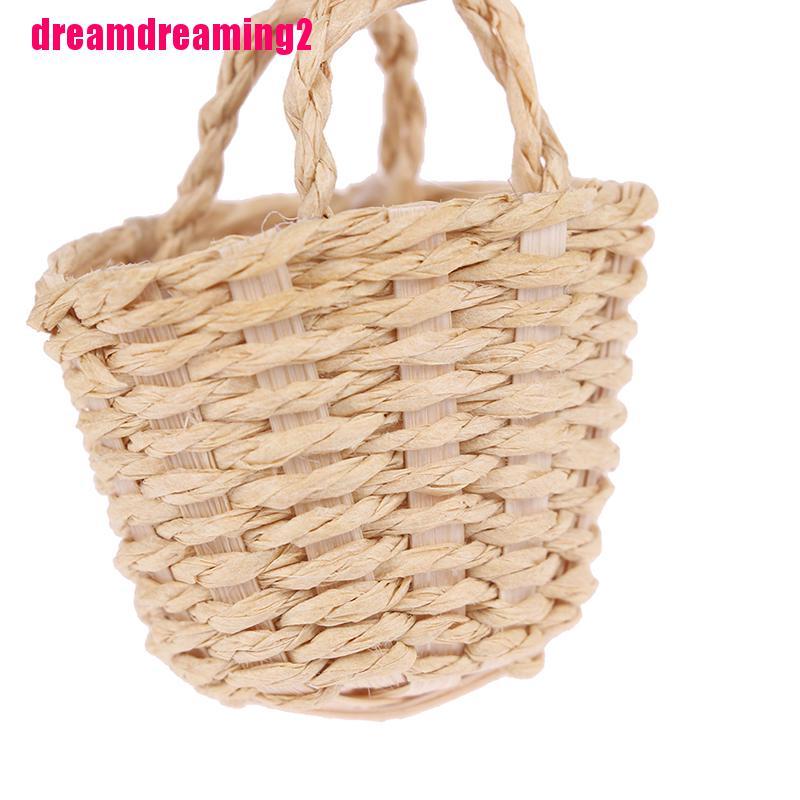 Giỏ đựng rau củ quả trang trí nhà búp bê tỉ lệ 1: 1