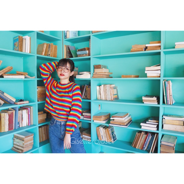 Áo Len cầu vồng