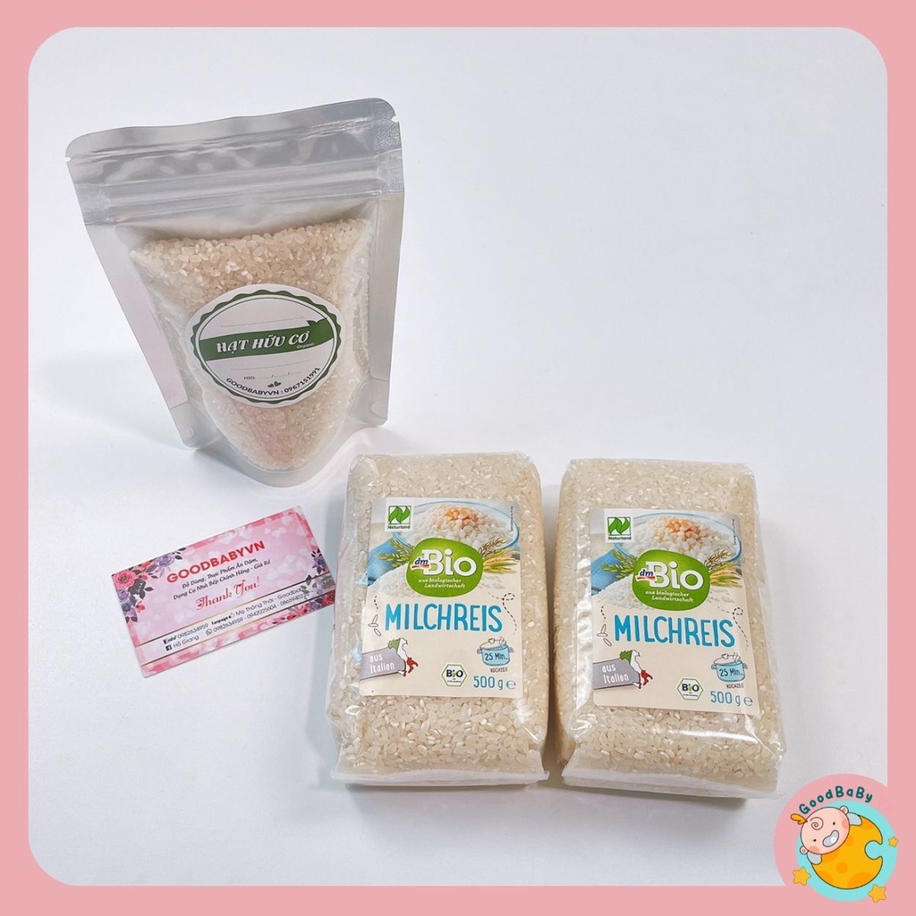Gạo sữa hữu cơ DmBio Đức 500g cho bé ăn dặm,nấu cháo bột Goodbabyvn 2023