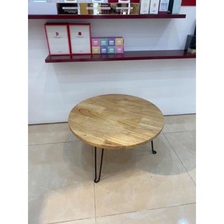 Bàn tròn gỗ tự nhiên đường kính 50cm