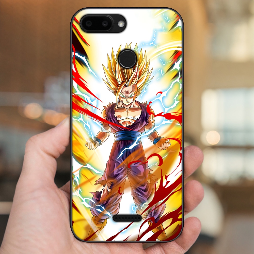 Ốp lưng Xiaomi Redmi 6 viền đen in hình Gohan Dragon Ball